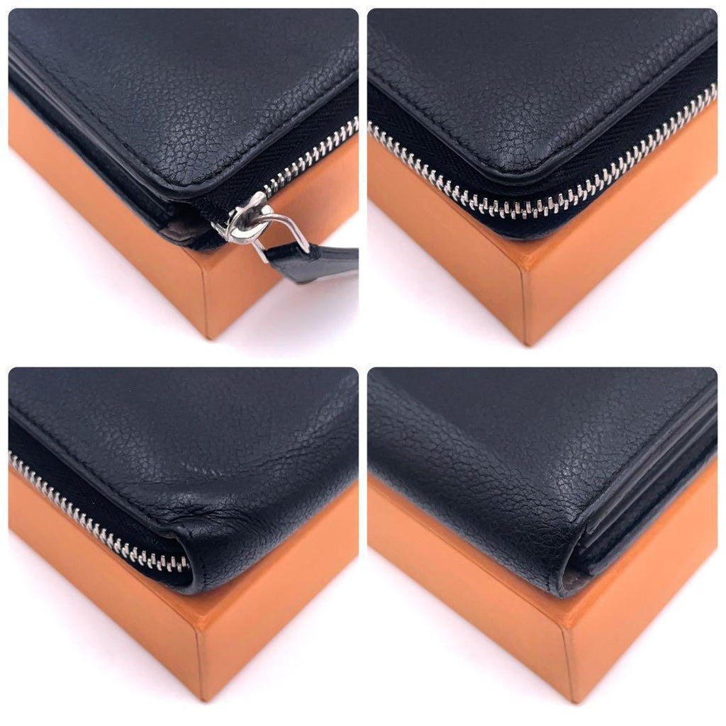 Louis Vuitton Taurillon Portefeuille Comet Wallet Black — view 8