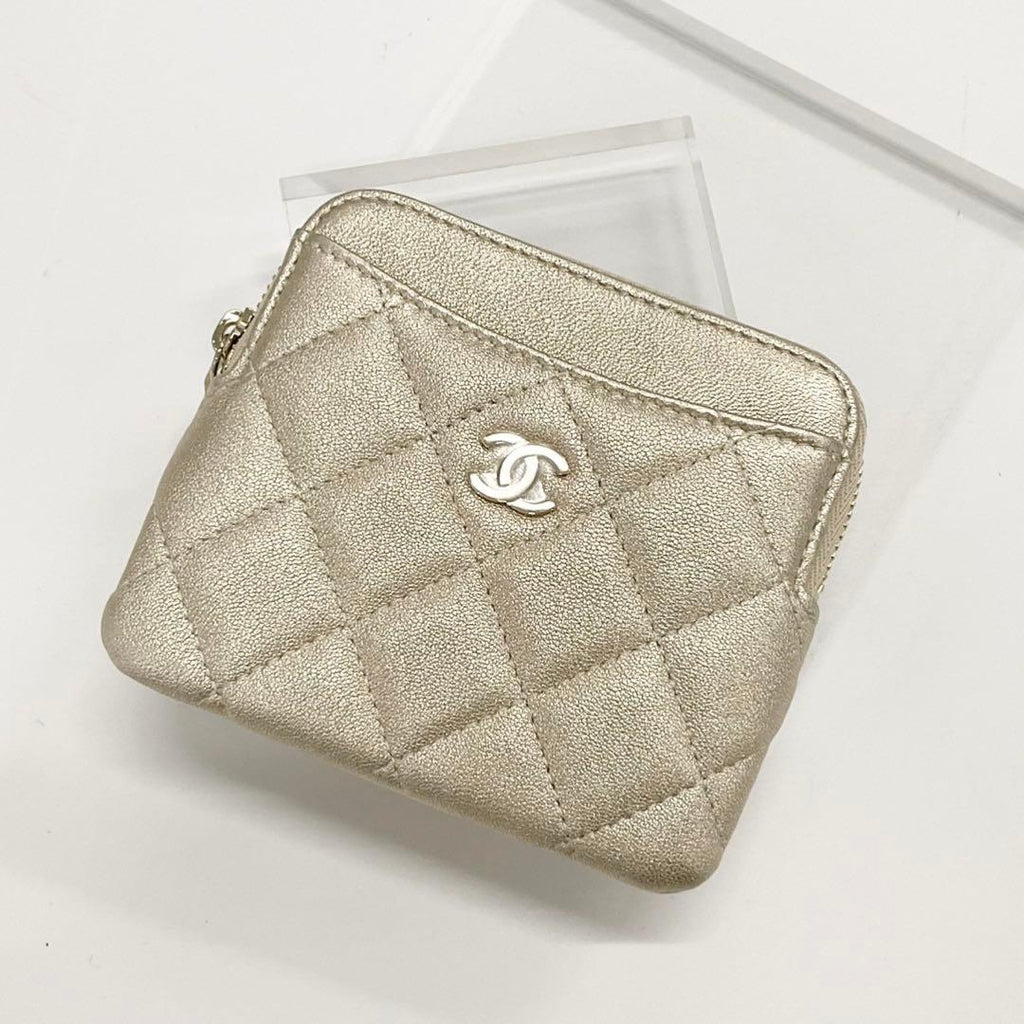 Chanel Quilted Classic Coin Purse Wallet Card Holder