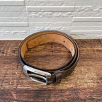 Louis Vuitton Monogram Leather Ceinture Belt Silver Brown — view 3