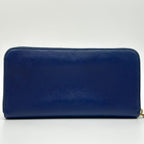 Prada Saffiano Logo Leather Triangle Zip Around Wallet — view 3