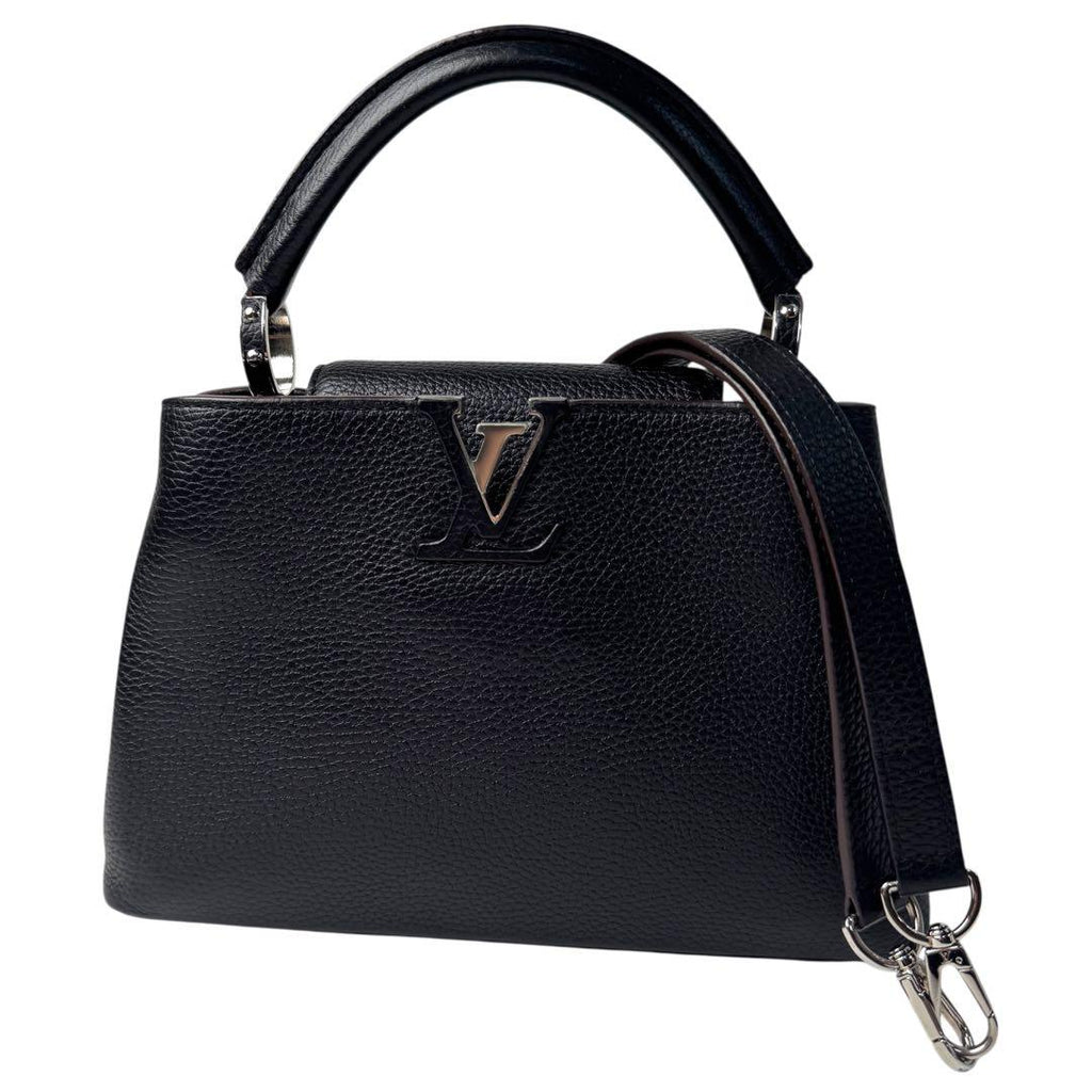 Louis Vuitton Capucines BB Shoulder Handbag Black
