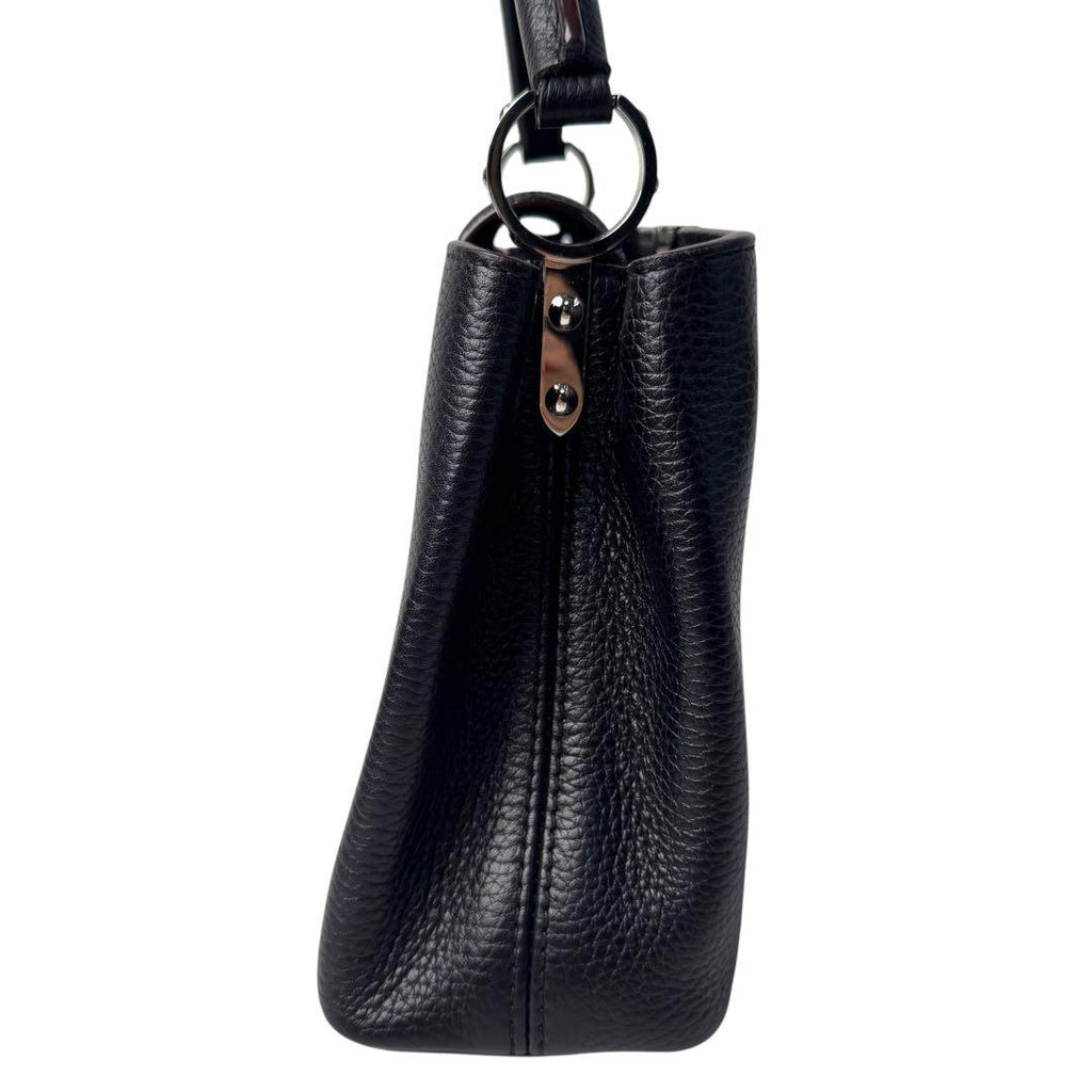 Louis Vuitton Capucines BB Shoulder Handbag Black — view 5