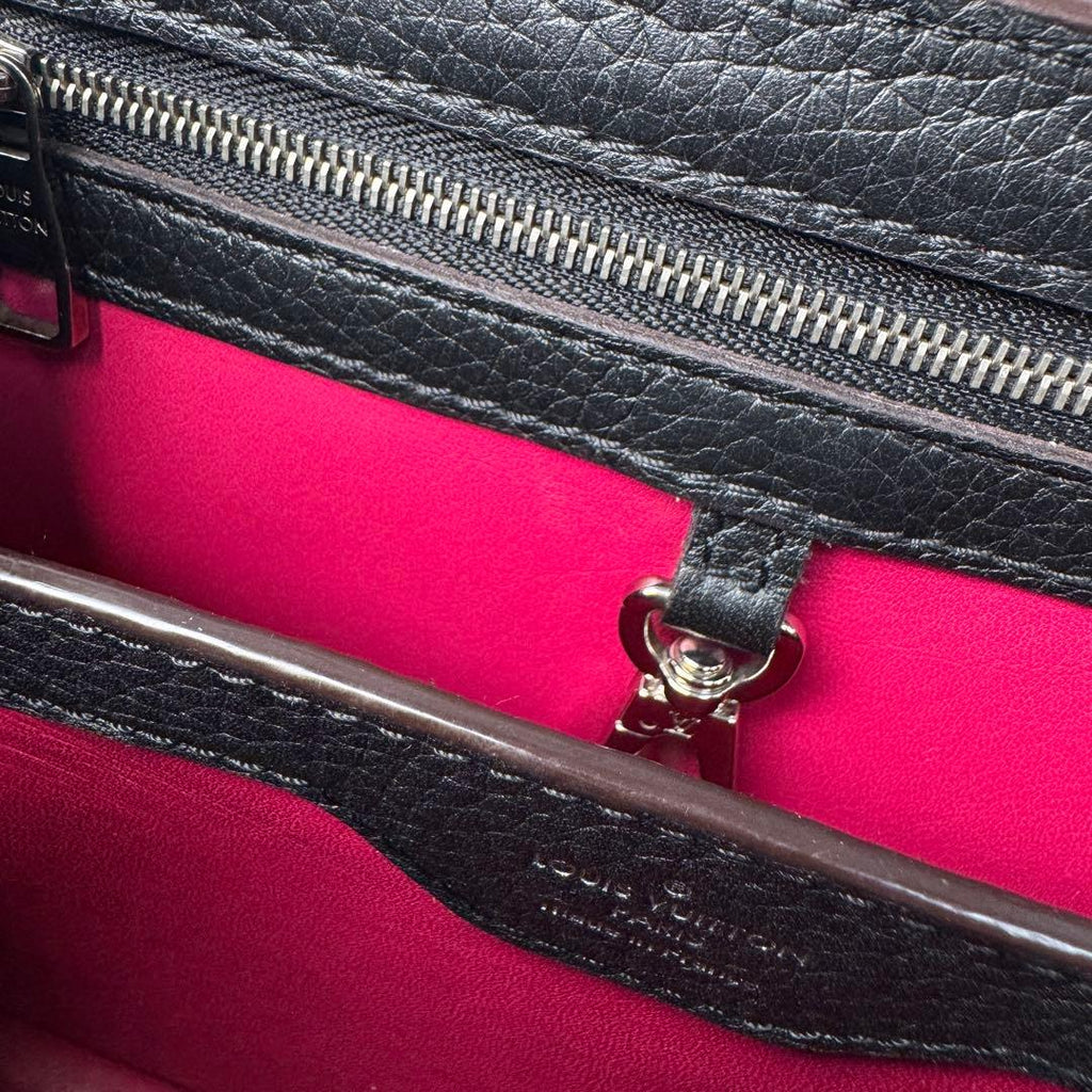 Louis Vuitton Capucines BB Shoulder Handbag Black — view 8