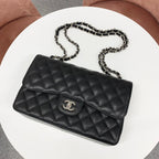 Chanel Maxi Quilted 30 Large Caviar Leather Turnlock Bag — view 5