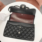 Chanel Maxi Quilted 30 Large Caviar Leather Turnlock Bag — view 6