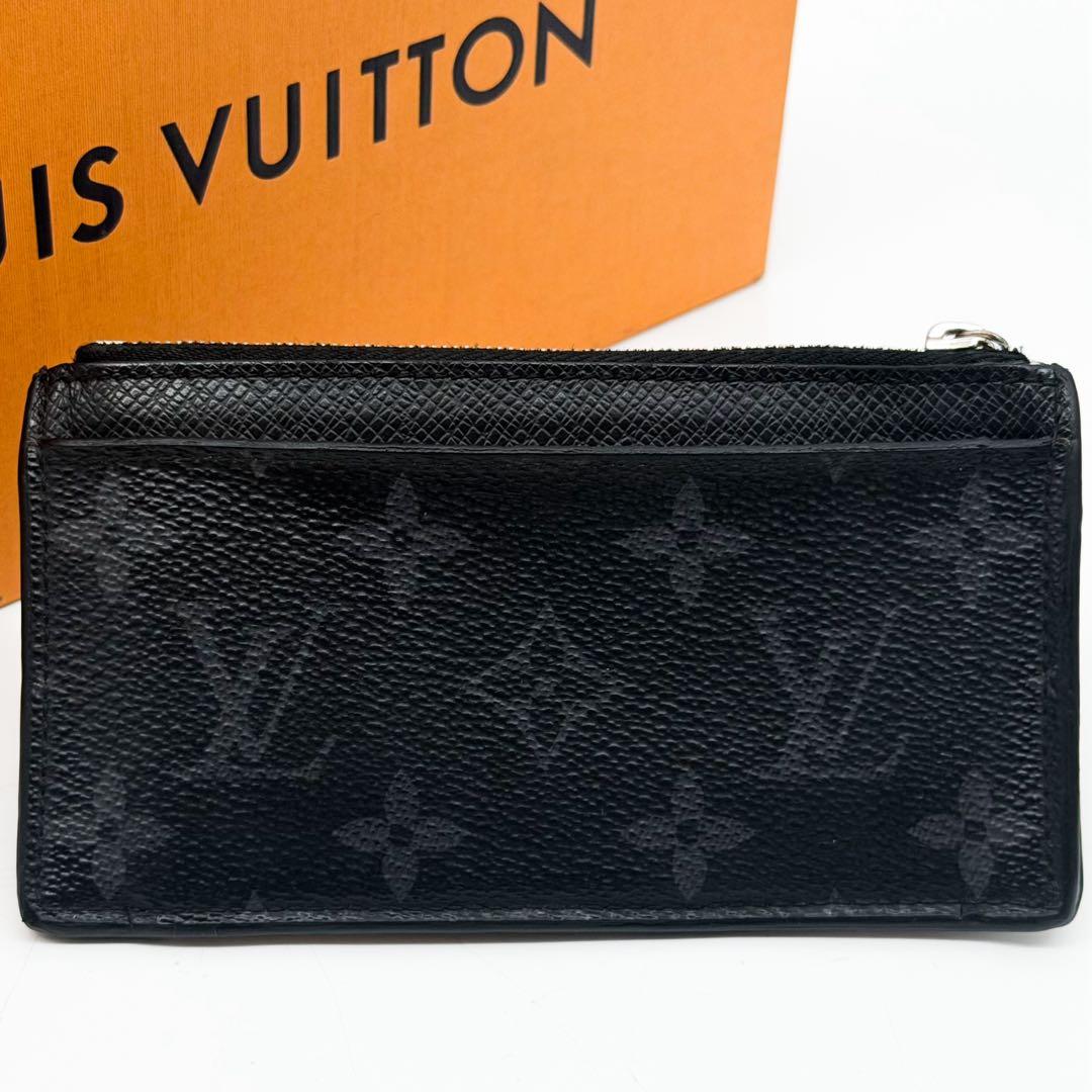 Louis Vuitton Fragment Case Monogram Eclipse Coin Purse Black — view 3