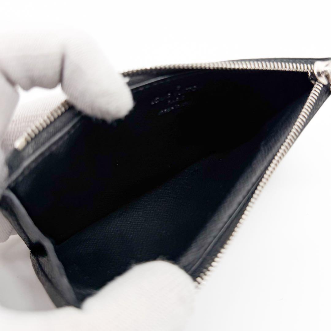 Louis Vuitton Fragment Case Monogram Eclipse Coin Purse Black — view 6