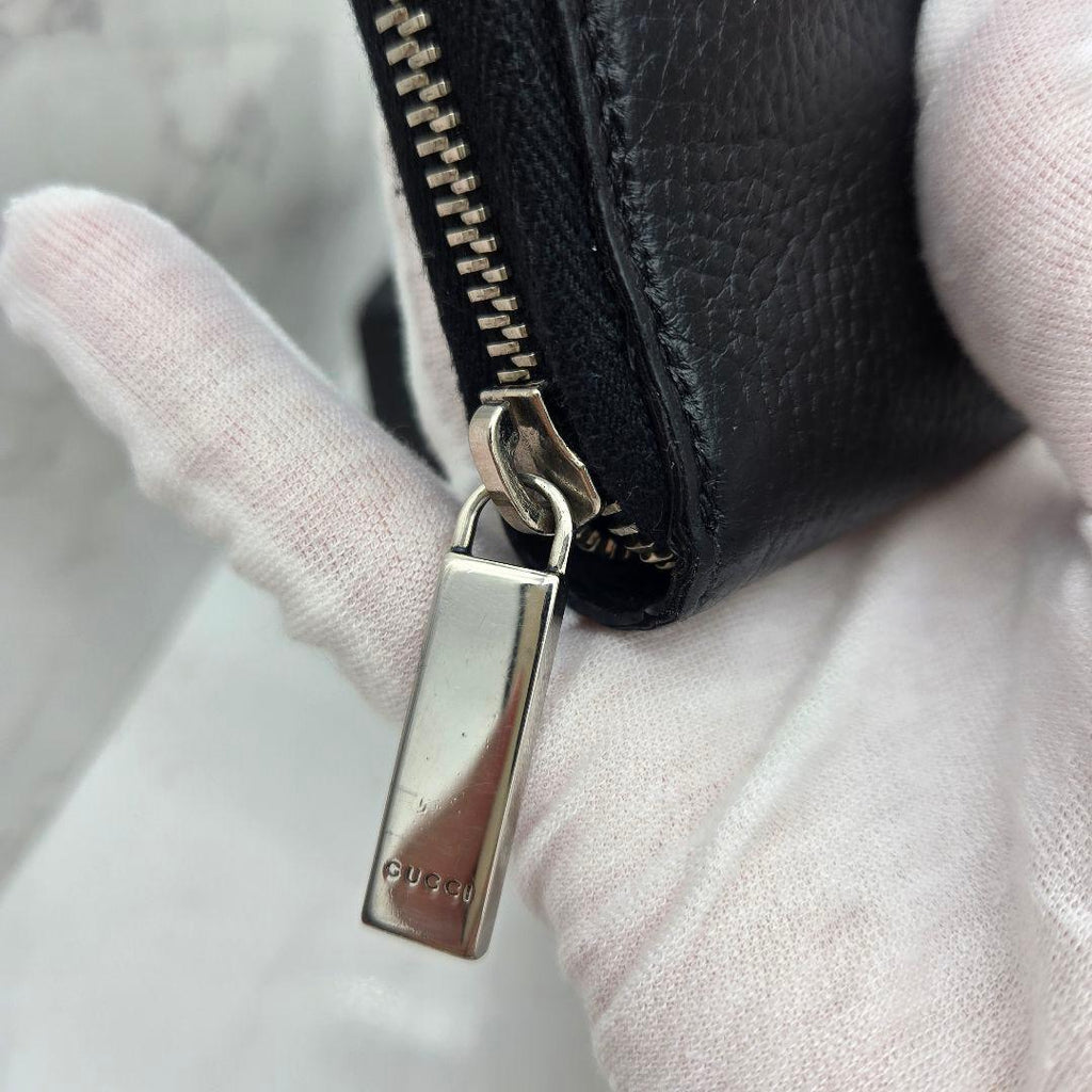 Gucci Logo Zip Around Wallet Black — view 4