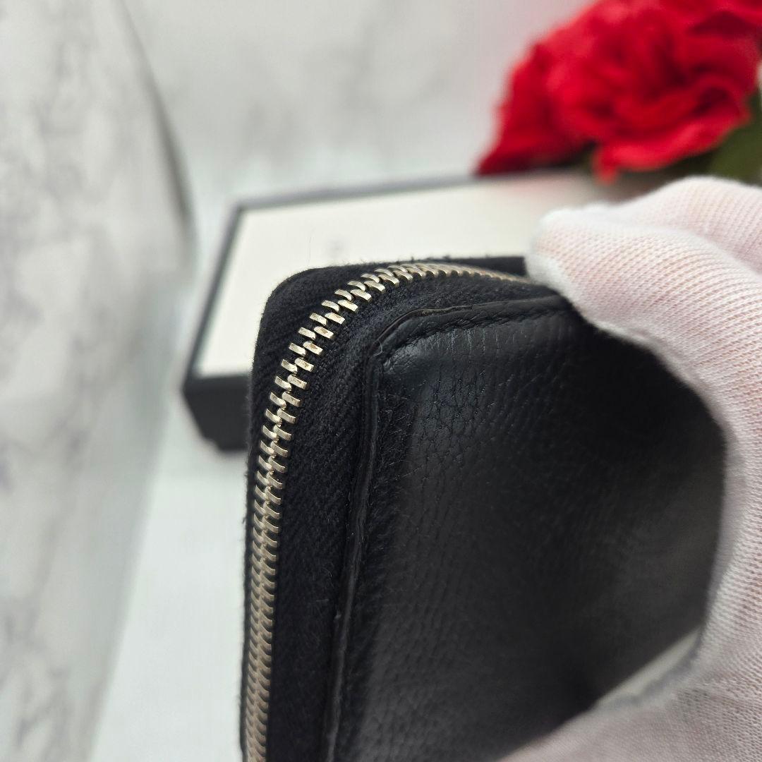 Gucci Logo Zip Around Wallet Black — view 7