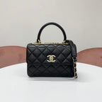 Chanel Top Handle Quilted CC Logo Chain