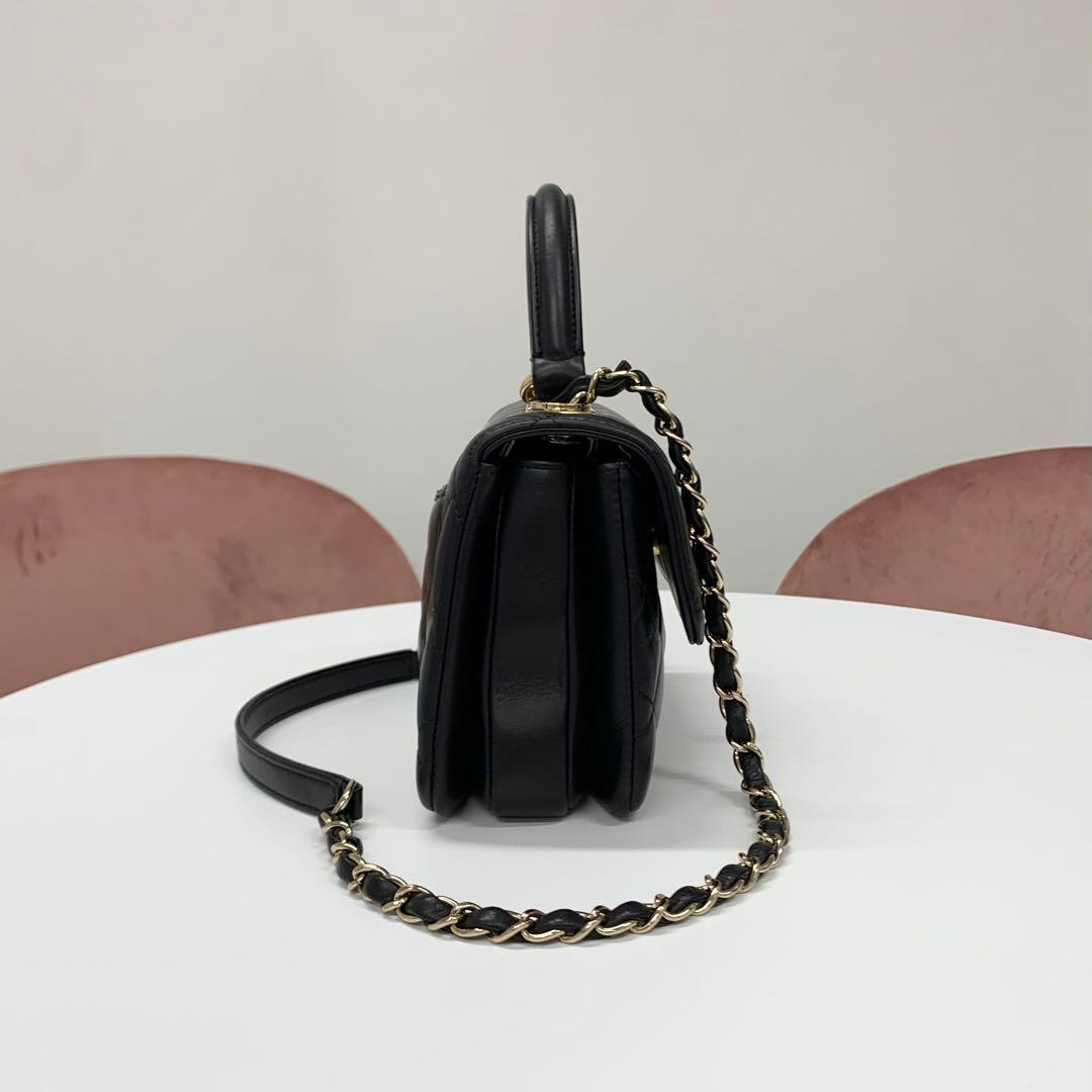 Chanel Top Handle Quilted CC Logo Chain — view 2