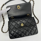 Chanel Top Handle Quilted CC Logo Chain — view 6