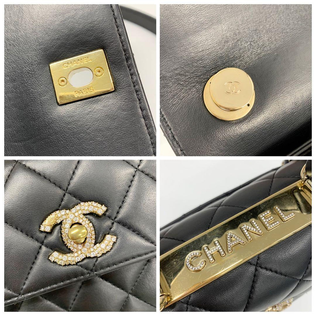 Chanel Top Handle Quilted CC Logo Chain — view 9