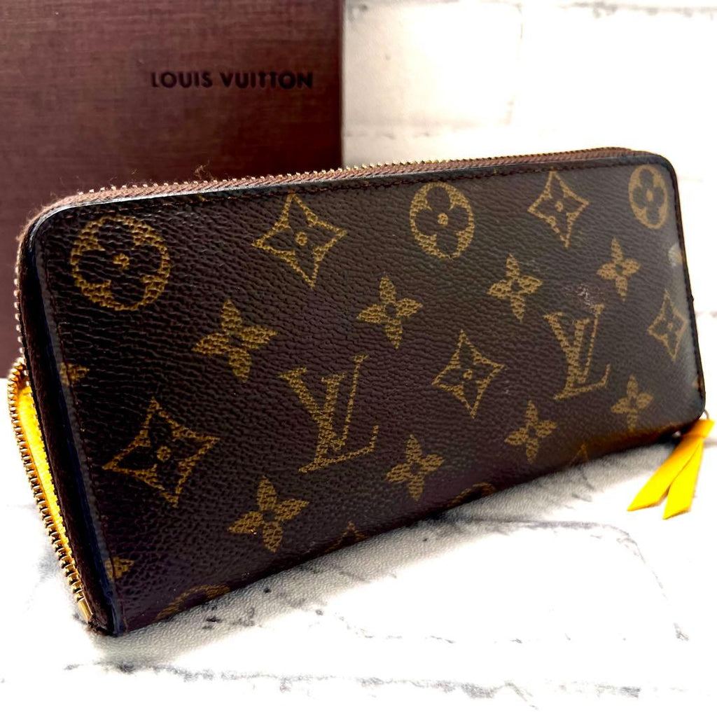 Louis Vuitton Monogram Portefeuille Clemence Yellow Wallet