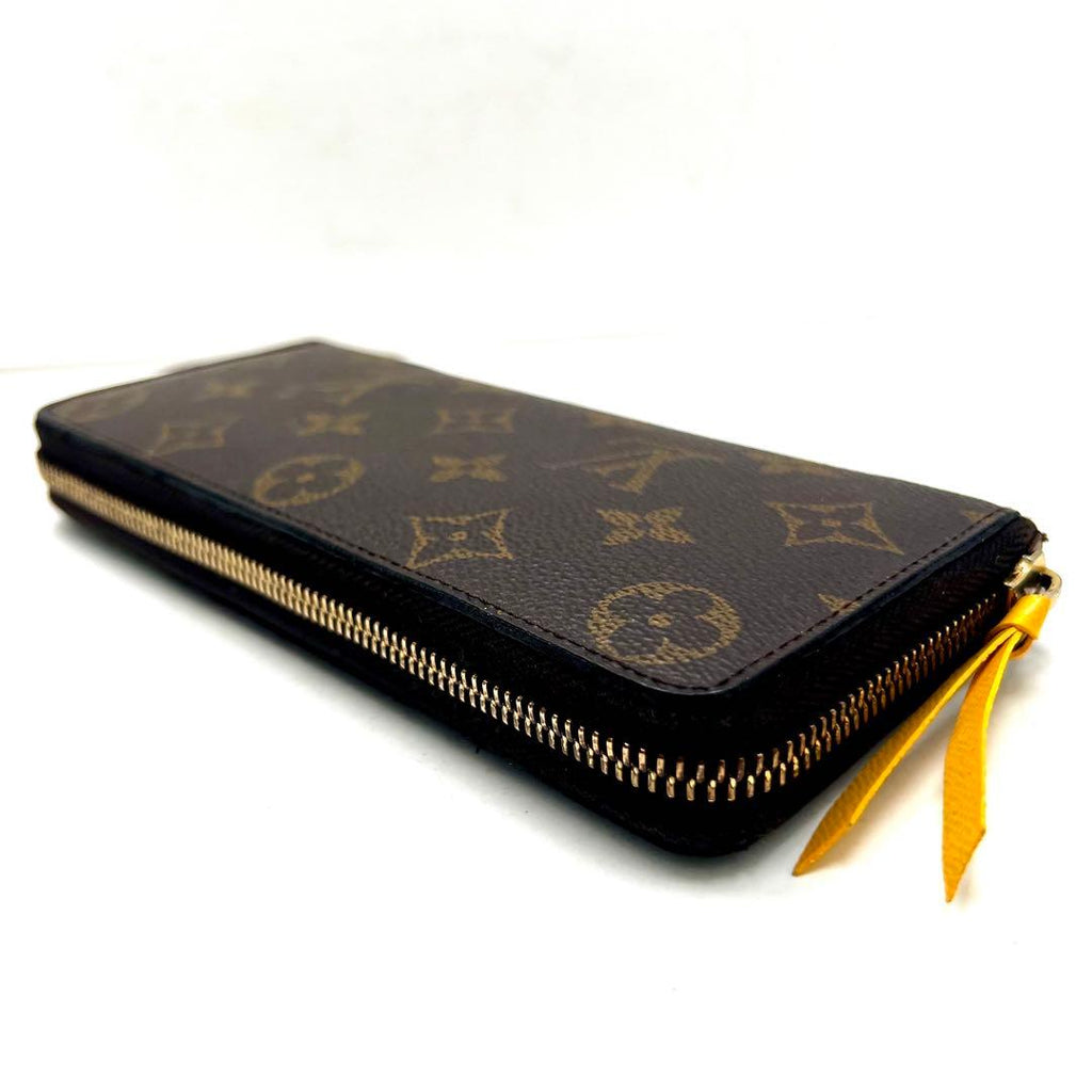 Louis Vuitton Monogram Portefeuille Clemence Yellow Wallet — view 6