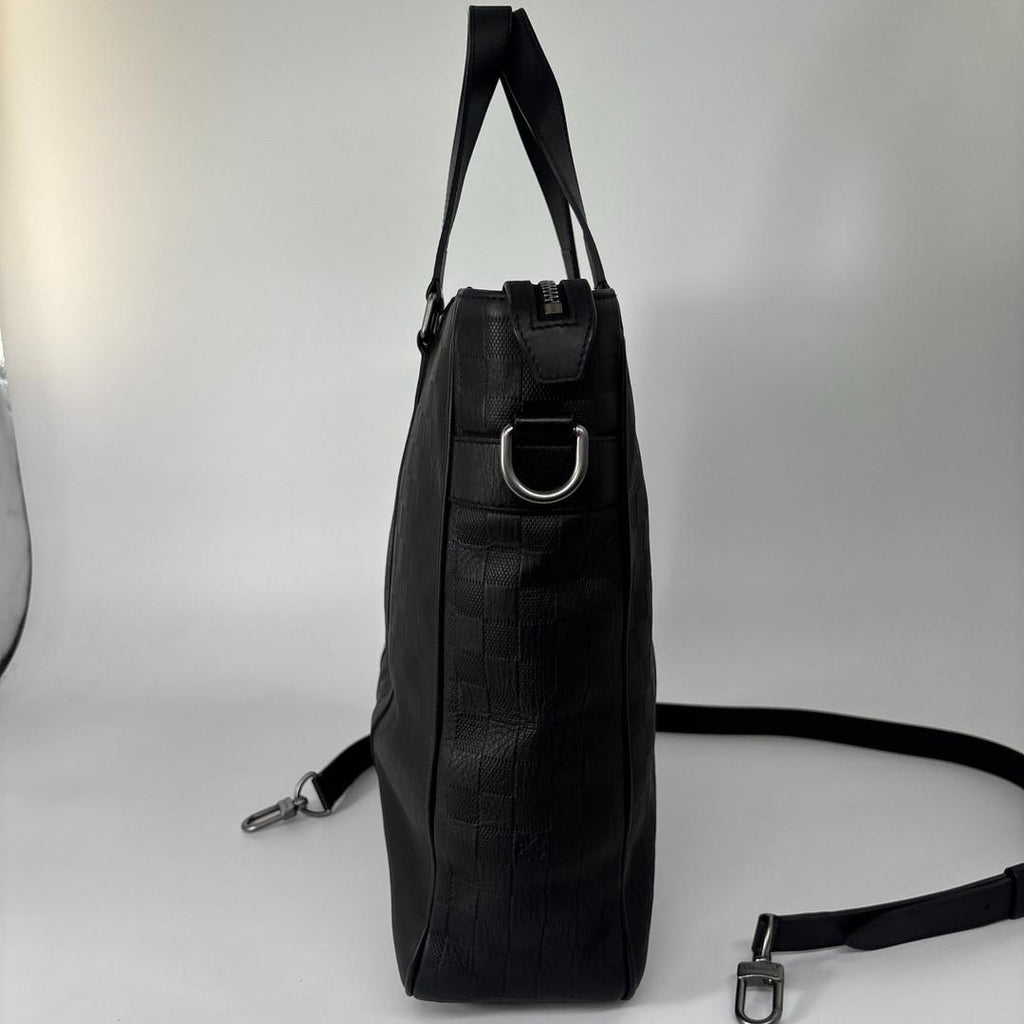 Louis Vuitton Damier Infini Tadao Tote Bag Black — view 4