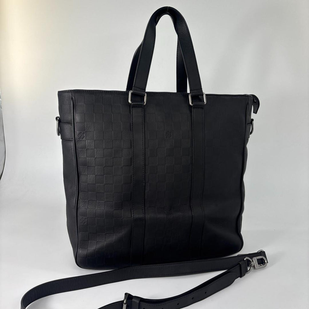 Louis Vuitton Damier Infini Tadao Tote Bag Black — view 5