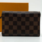 Louis Vuitton Portefeuille Alexandra Damier Trifold Brown Wallet — view 3