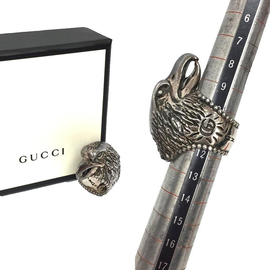 Gucci Anger Forest Ring Eagle Head Aq4634 — view 3