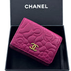 Chanel Wallet Camellia Stitch Trifold