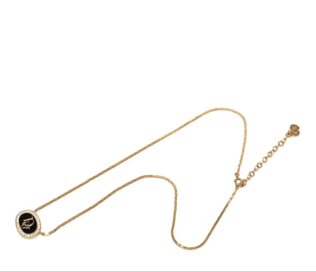 Dior Logo Necklace Gold — view 5