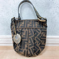 Fendi Zucca Handbag Charm Canvas