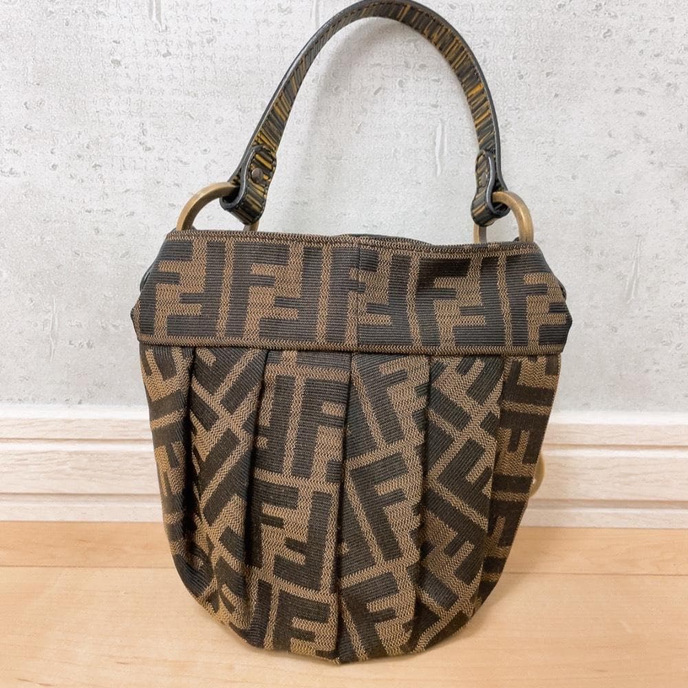 Fendi Zucca Handbag Charm Canvas — view 2