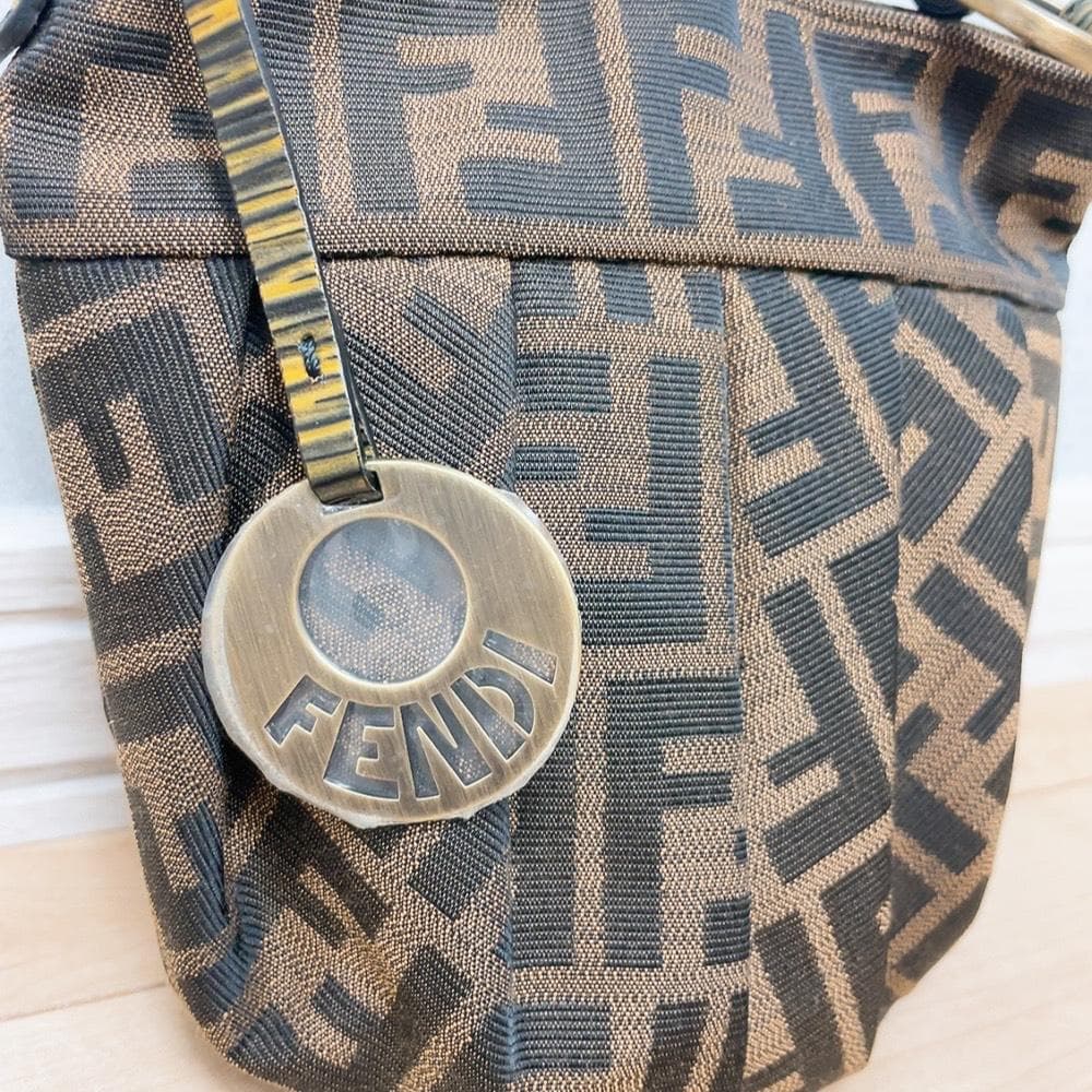 Fendi Zucca Handbag Charm Canvas — view 8