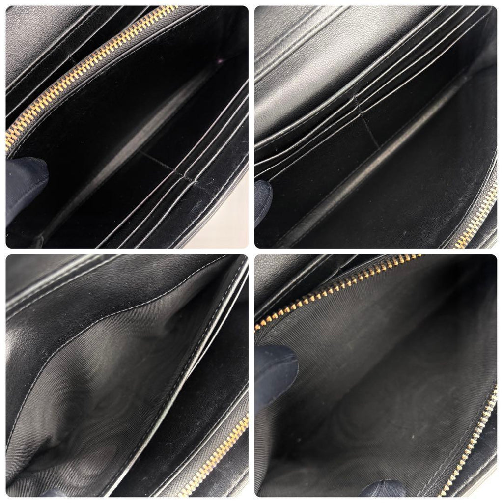 Dior Cannage Lady Chain Wallet Black Shoulder — view 4