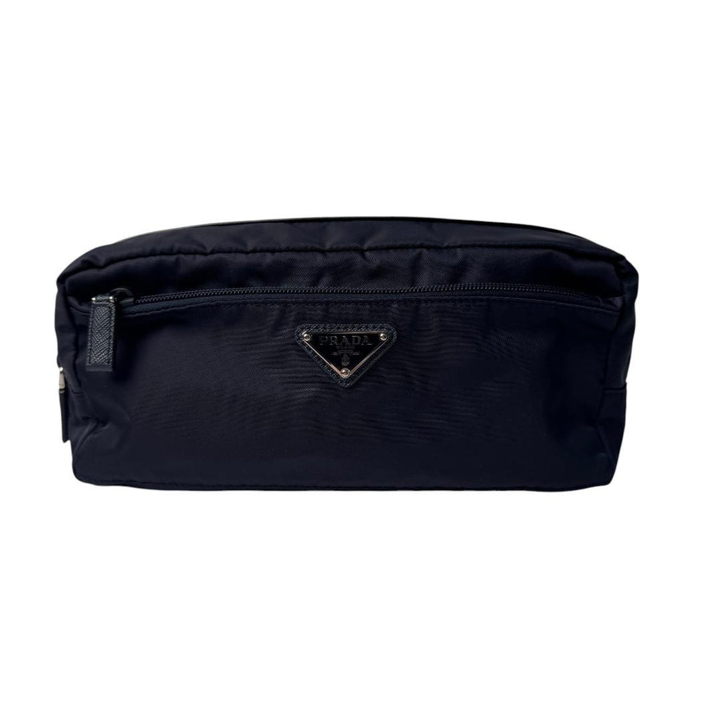 Prada Triangle Logo Travel Pouch — view 2