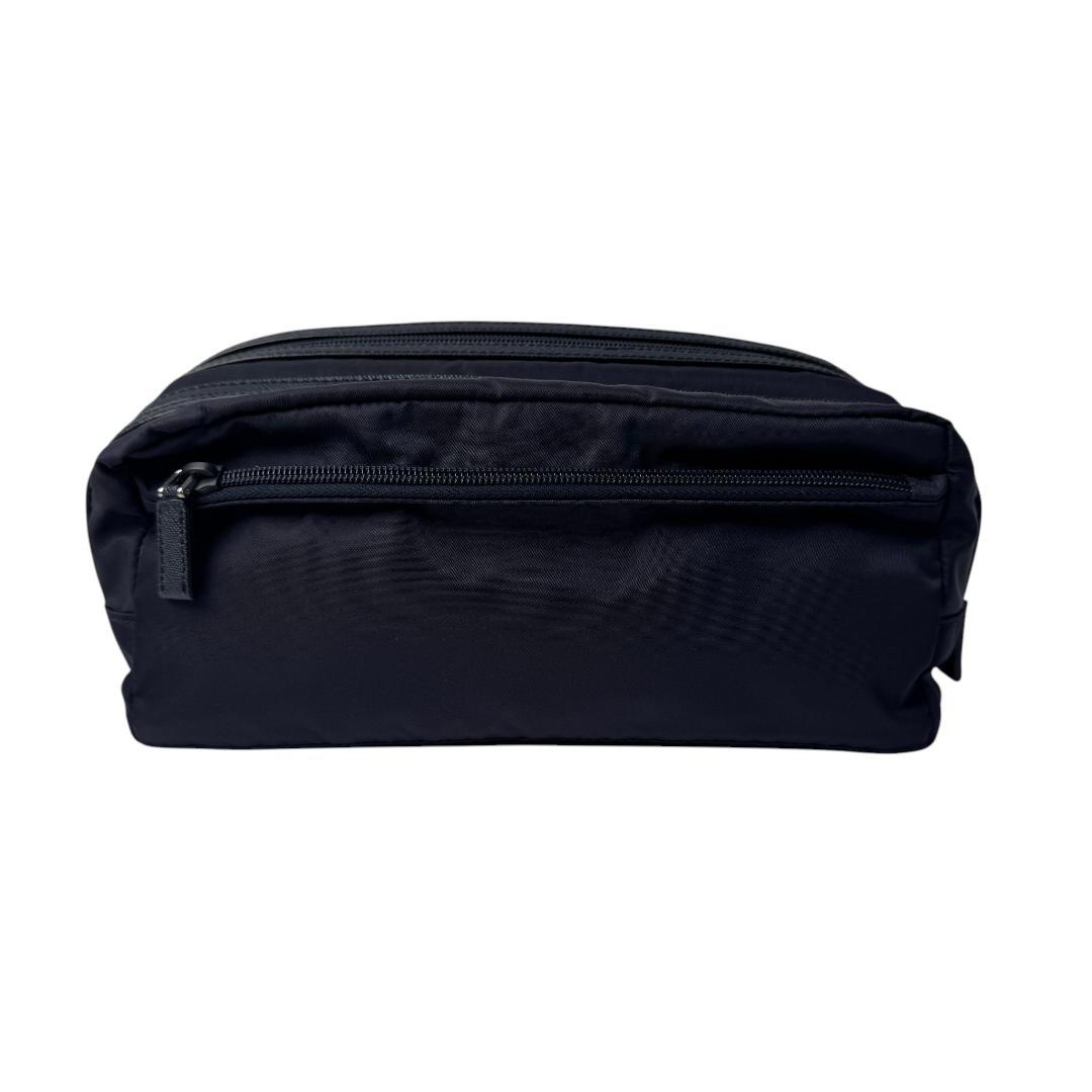Prada Triangle Logo Travel Pouch — view 3