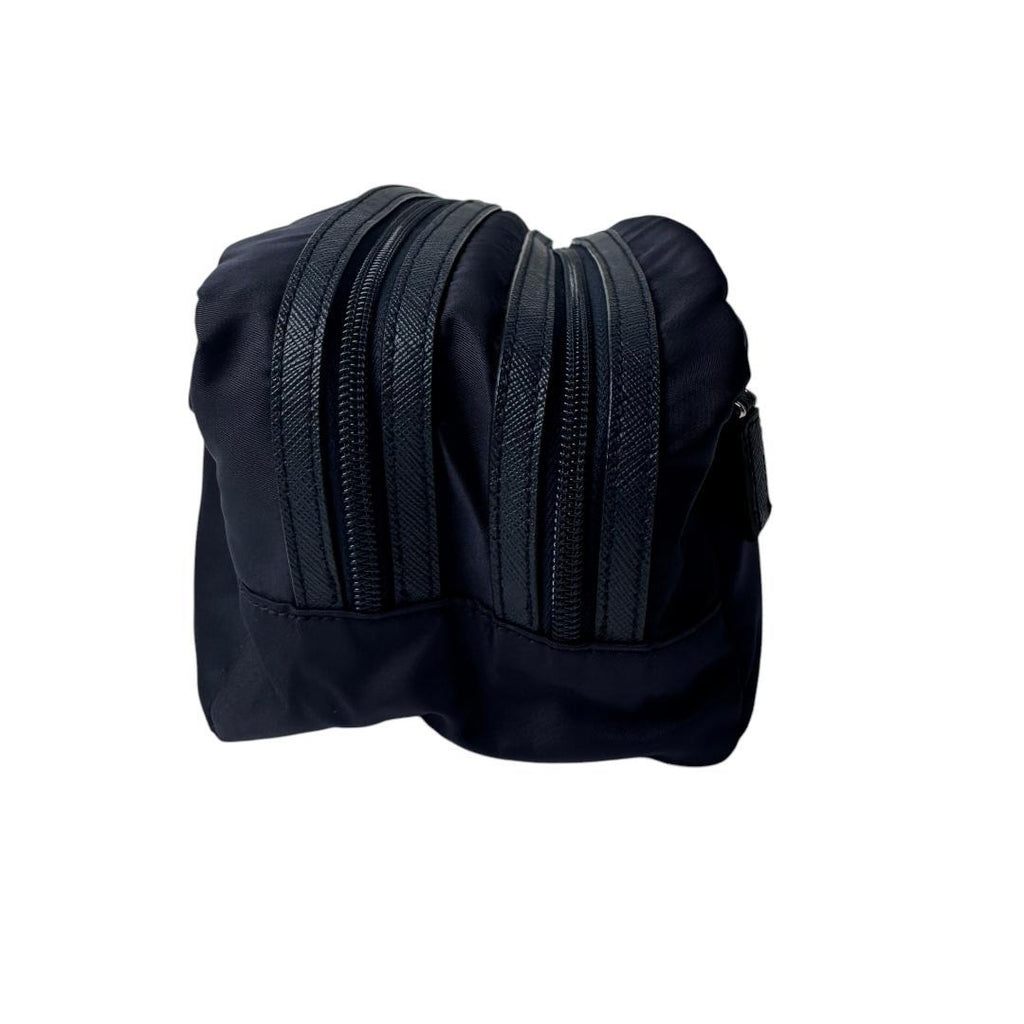 Prada Triangle Logo Travel Pouch — view 5