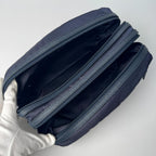Prada Triangle Logo Travel Pouch — view 7