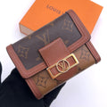 Louis Vuitton Monogram Reverse Dauphine Compact Trifold Wallet