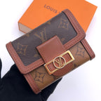 Louis Vuitton Monogram Reverse Dauphine Compact Trifold Wallet