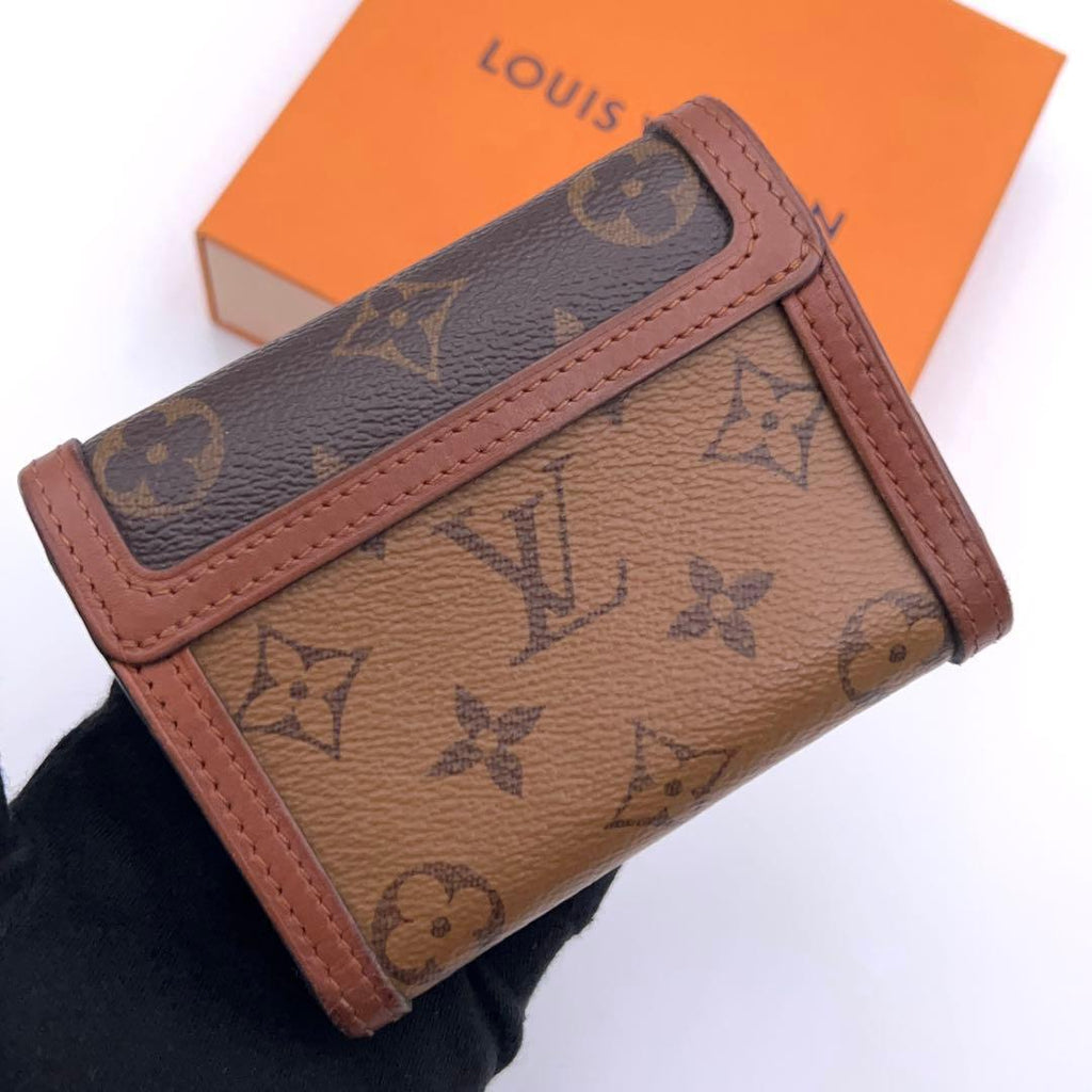 Louis Vuitton Monogram Reverse Dauphine Compact Trifold Wallet — view 2