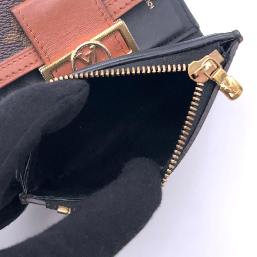 Louis Vuitton Monogram Reverse Dauphine Compact Trifold Wallet — view 5