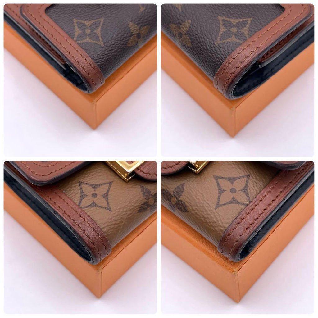 Louis Vuitton Monogram Reverse Dauphine Compact Trifold Wallet — view 7