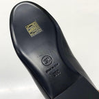 Chanel Leather Patent Camellia CC Logo Flat Shoes — view 8
