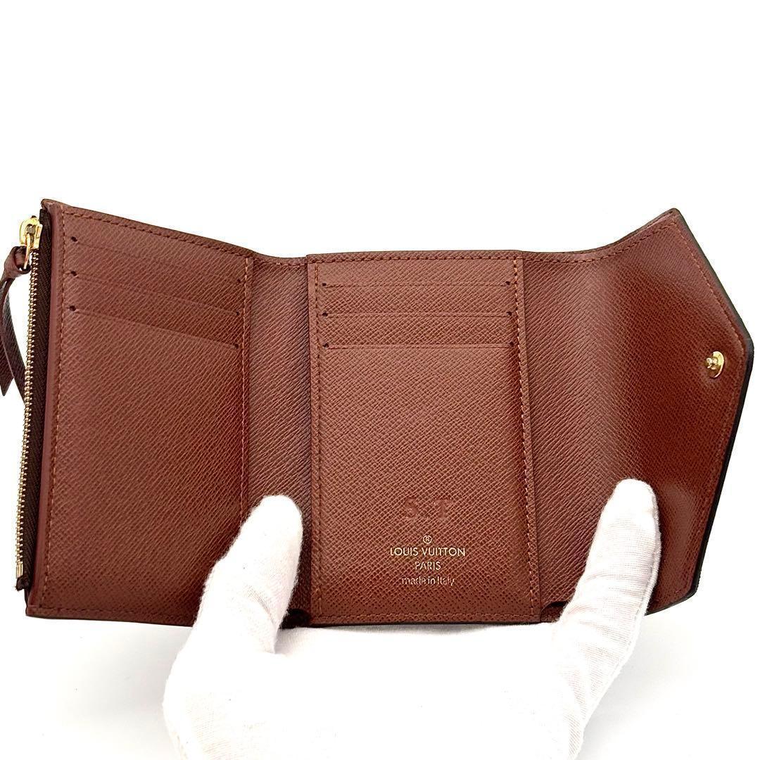 Louis Vuitton Wallet Monogram Portefeuille Victorine Brown — view 4