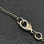 Chanel CC Logo Necklace Rhinestone Silver Icon — view 8