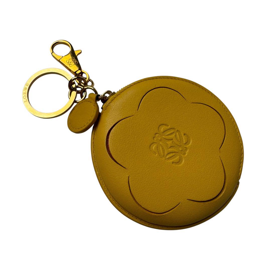 Loewe Cookie Pouch Flower Back Charm with Coin Case