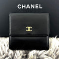 Chanel Wallet CC Logo Hook Trifold