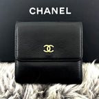 Chanel Wallet CC Logo Hook Trifold