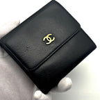 Chanel Wallet CC Logo Hook Trifold — view 3