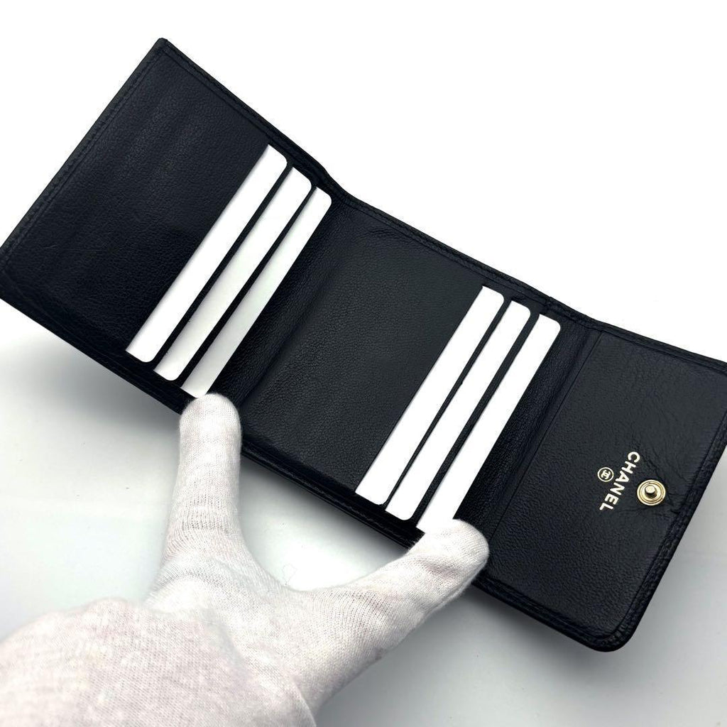 Chanel Wallet CC Logo Hook Trifold — view 7
