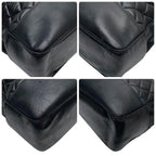 Chanel Quilted Lambskin Chain Shoulder Tote Black — view 5