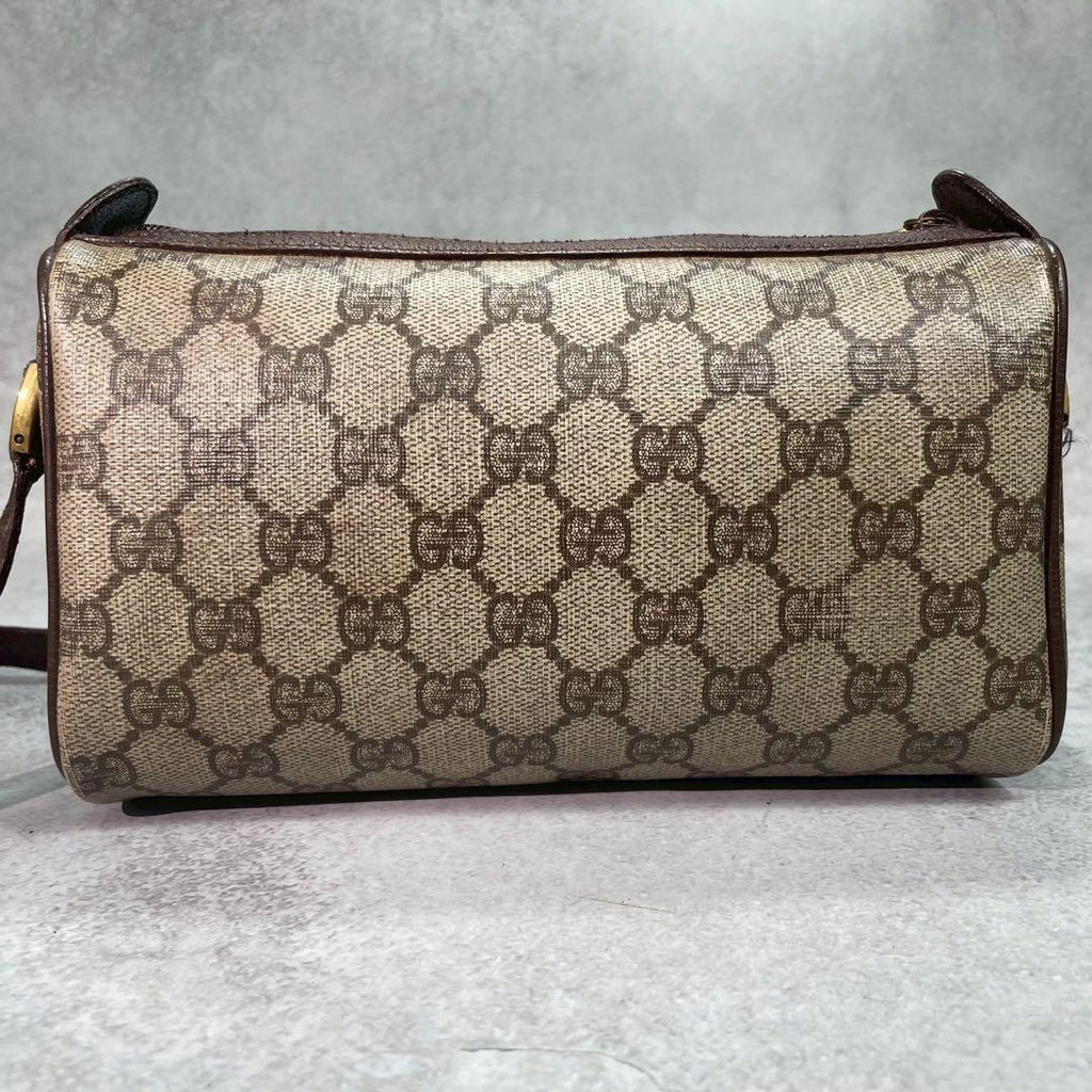 Gucci GG Sherry Line Shoulder Bag Brown Leather — view 3