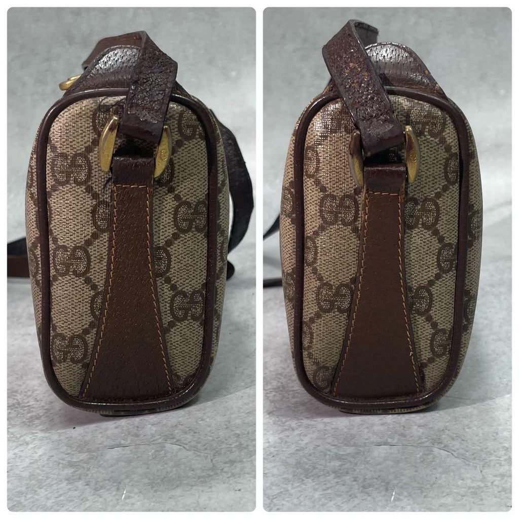 Gucci GG Sherry Line Shoulder Bag Brown Leather — view 6