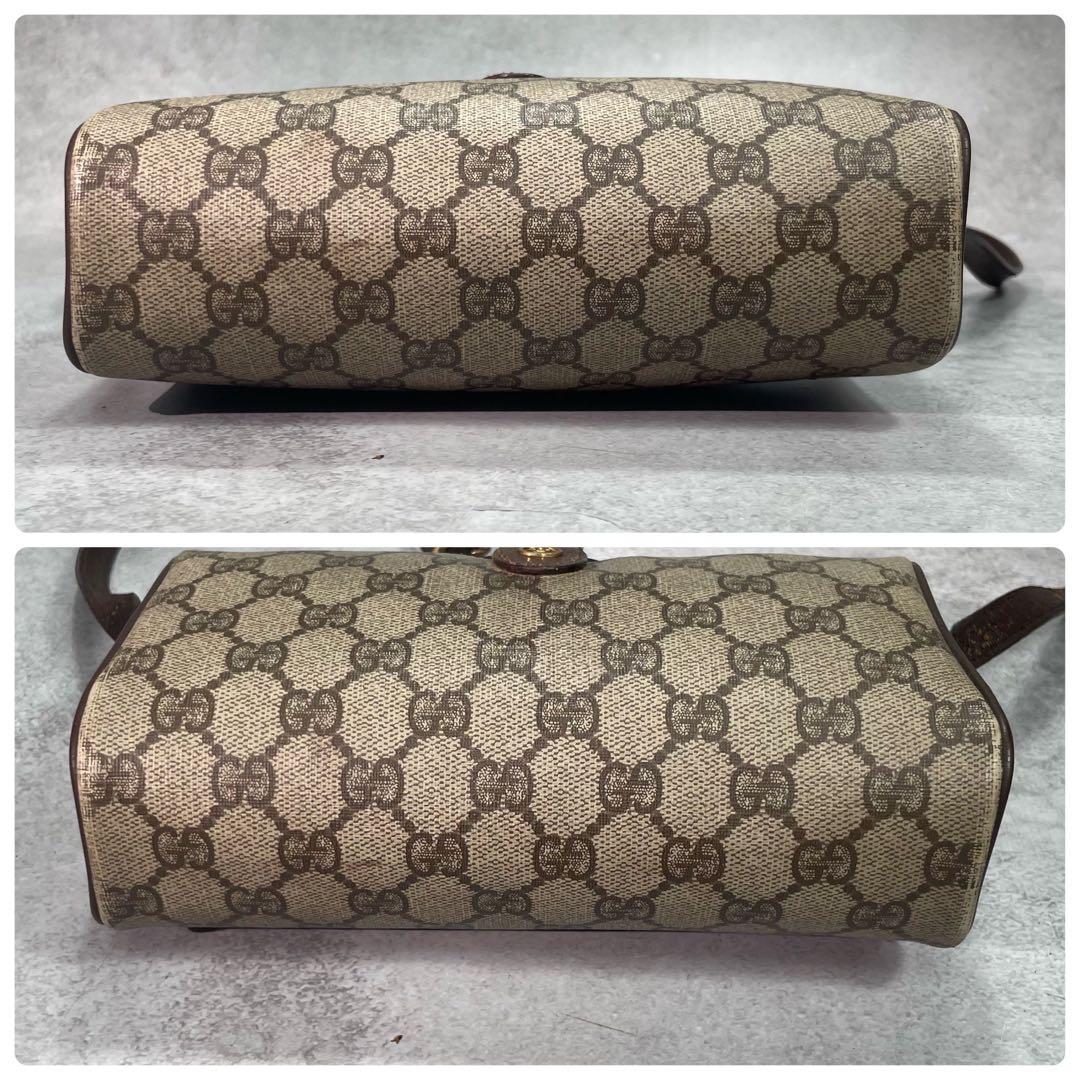 Gucci GG Sherry Line Shoulder Bag Brown Leather — view 7